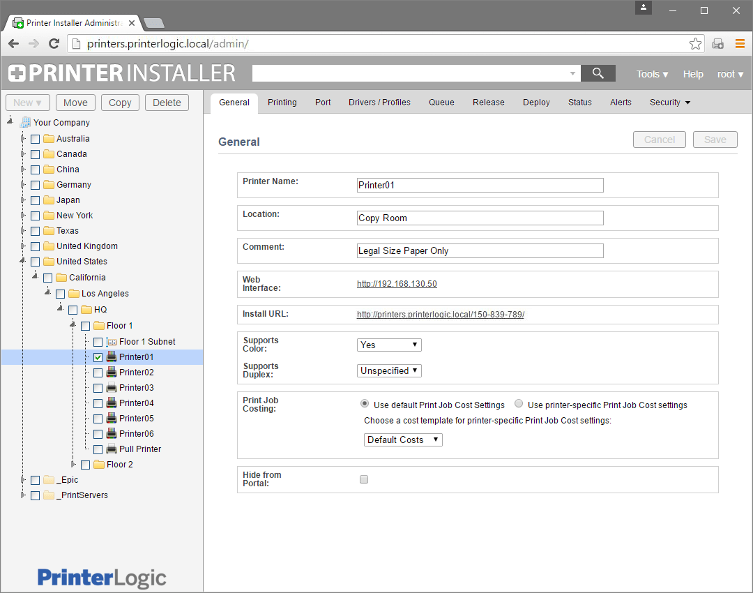 Print Management PrinterLogic